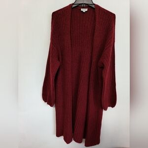 Women's Red Cardigan - Size 2X